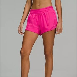 Lululemon sonic pink Hotty hot shorts
